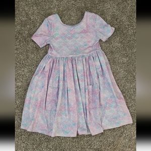 Girls mermaid twirl dress